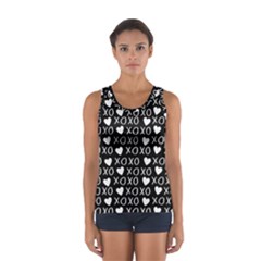 Xo Valentines Day Pattern Sport Tank Top  by Valentinaart