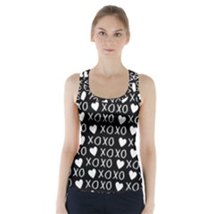 Xo Valentines Day Pattern Racer Back Sports Top by Valentinaart