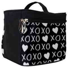 Xo Valentines Day Pattern Make Up Travel Bag (big) by Valentinaart