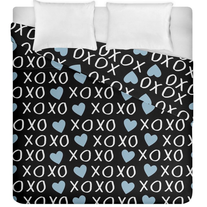 XO Valentines day pattern Duvet Cover Double Side (King Size)