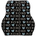 XO Valentines day pattern Car Seat Velour Cushion  View1