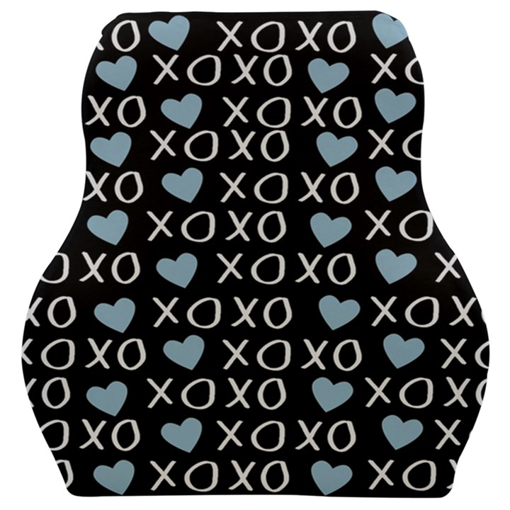 XO Valentines day pattern Car Seat Velour Cushion 