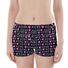 Xo Valentines Day Pattern Boyleg Bikini Wrap Bottoms by Valentinaart