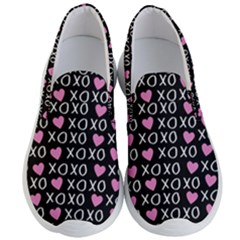 Xo Valentines Day Pattern Men s Lightweight Slip Ons by Valentinaart