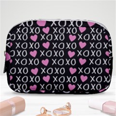 Xo Valentines Day Pattern Make Up Pouch (small) by Valentinaart