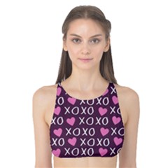 Xo Valentines Day Pattern Tank Bikini Top by Valentinaart