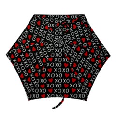 Xo Valentines Day Pattern Mini Folding Umbrellas by Valentinaart