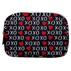 Xo Valentines Day Pattern Make Up Pouch (small) by Valentinaart