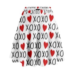 Xo Valentines Day Pattern High Waist Skirt by Valentinaart