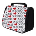 XO Valentines day pattern Full Print Travel Pouch (Small) View1