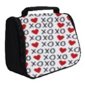 XO Valentines day pattern Full Print Travel Pouch (Small) View2