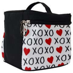 Xo Valentines Day Pattern Make Up Travel Bag (big)