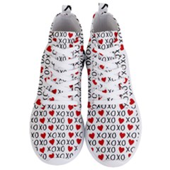 Xo Valentines Day Pattern Men s Lightweight High Top Sneakers by Valentinaart