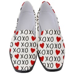 Xo Valentines Day Pattern Women s Classic Loafer Heels