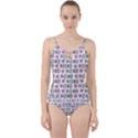 XO Valentines day pattern Cut Out Top Tankini Set View1