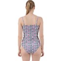 XO Valentines day pattern Cut Out Top Tankini Set View2