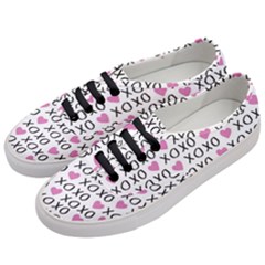 Xo Valentines Day Pattern Women s Classic Low Top Sneakers by Valentinaart