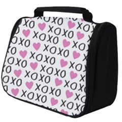 Xo Valentines Day Pattern Full Print Travel Pouch (big) by Valentinaart