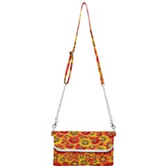 Brilliant Orange And Yellow Daisies Mini Crossbody Handbag by retrotoomoderndesigns