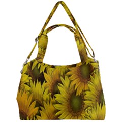 Surreal Sunflowers Double Compartment Shoulder Bag by retrotoomoderndesigns