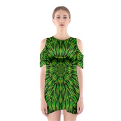 Love The Tulips In The Right Season Shoulder Cutout One Piece Dress by pepitasart