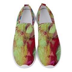 Neon World  Women s Slip On Sneakers by arwwearableart