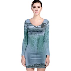 Niagara Falls Long Sleeve Bodycon Dress