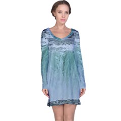 Niagara Falls Long Sleeve Nightdress by Riverwoman