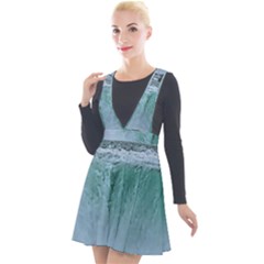 Niagara Falls Plunge Pinafore Velour Dress