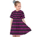 Pink Black Polka Dots Kids  Sailor Dress View1