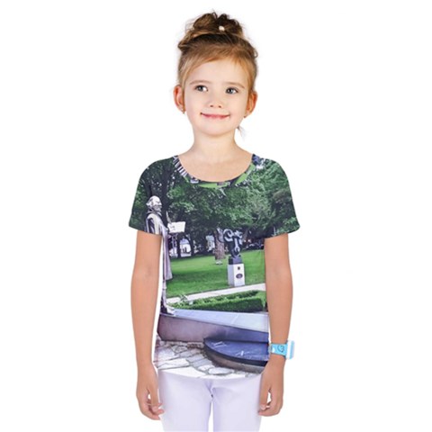 Shakespeare Garden Stratford Kids  One Piece Tee by Riverwoman