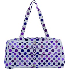 Shades Of Purple Polka Dots Multi Function Bag by retrotoomoderndesigns