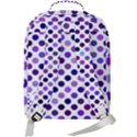 Shades Of Purple Polka Dots Double Compartment Backpack View3