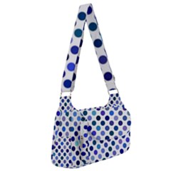 Shades Of Blue Polka Dots Post Office Delivery Bag by retrotoomoderndesigns