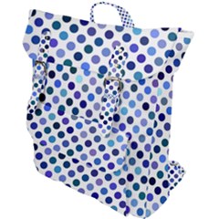 Shades Of Blue Polka Dots Buckle Up Backpack