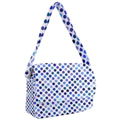 Shades Of Blue Polka Dots Courier Bag