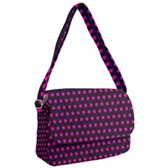 Pink Black Polka Dots Courier Bag