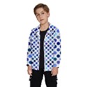 Shades Of Blue Polka Dots Windbreaker (Kids) View2