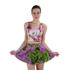 Stratford Garden Phlox Mini Skirt by Riverwoman