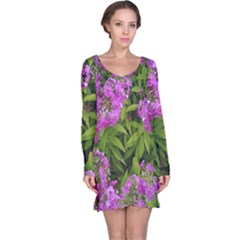 Stratford Garden Phlox Long Sleeve Nightdress by Riverwoman