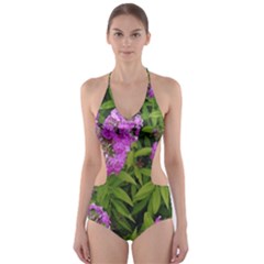 Stratford Garden Phlox Cut-out One Piece Swimsuit by Riverwoman