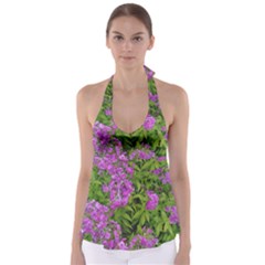 Stratford Garden Phlox Babydoll Tankini Top by Riverwoman