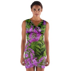 Stratford Garden Phlox Wrap Front Bodycon Dress