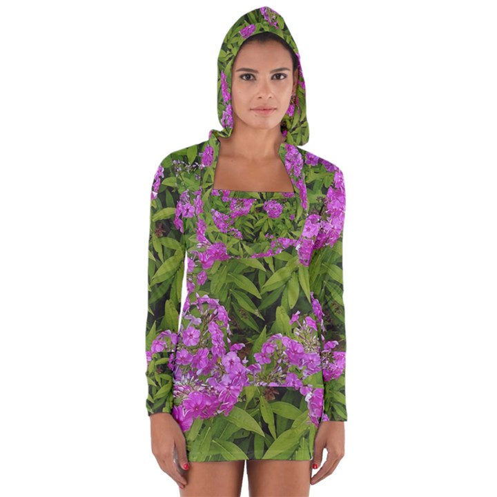 Stratford garden phlox Long Sleeve Hooded T-shirt