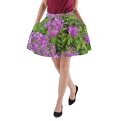 Stratford Garden Phlox A-line Pocket Skirt by Riverwoman