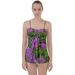 Stratford Garden Phlox Babydoll Tankini Set by Riverwoman