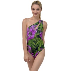 Stratford Garden Phlox To One Side Swimsuit by Riverwoman