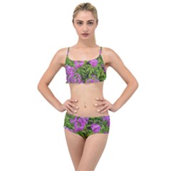 Stratford Garden Phlox Layered Top Bikini Set by Riverwoman