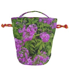 Stratford Garden Phlox Drawstring Bucket Bag by Riverwoman