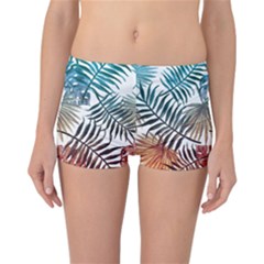 Gradient tropical leaves Reversible Boyleg Bikini Bottoms